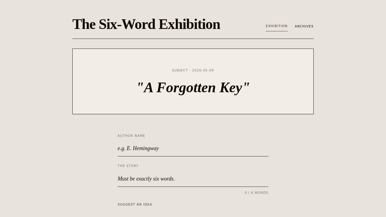 six-word-story